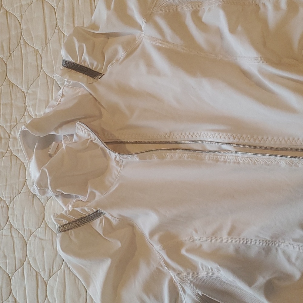 White lulu light weight jacket